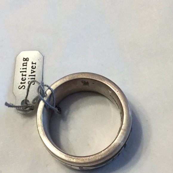 NWT Native 925 Stamped 12 Men Ring Designer Stunning beautiful design one of - Picture 4 of 6